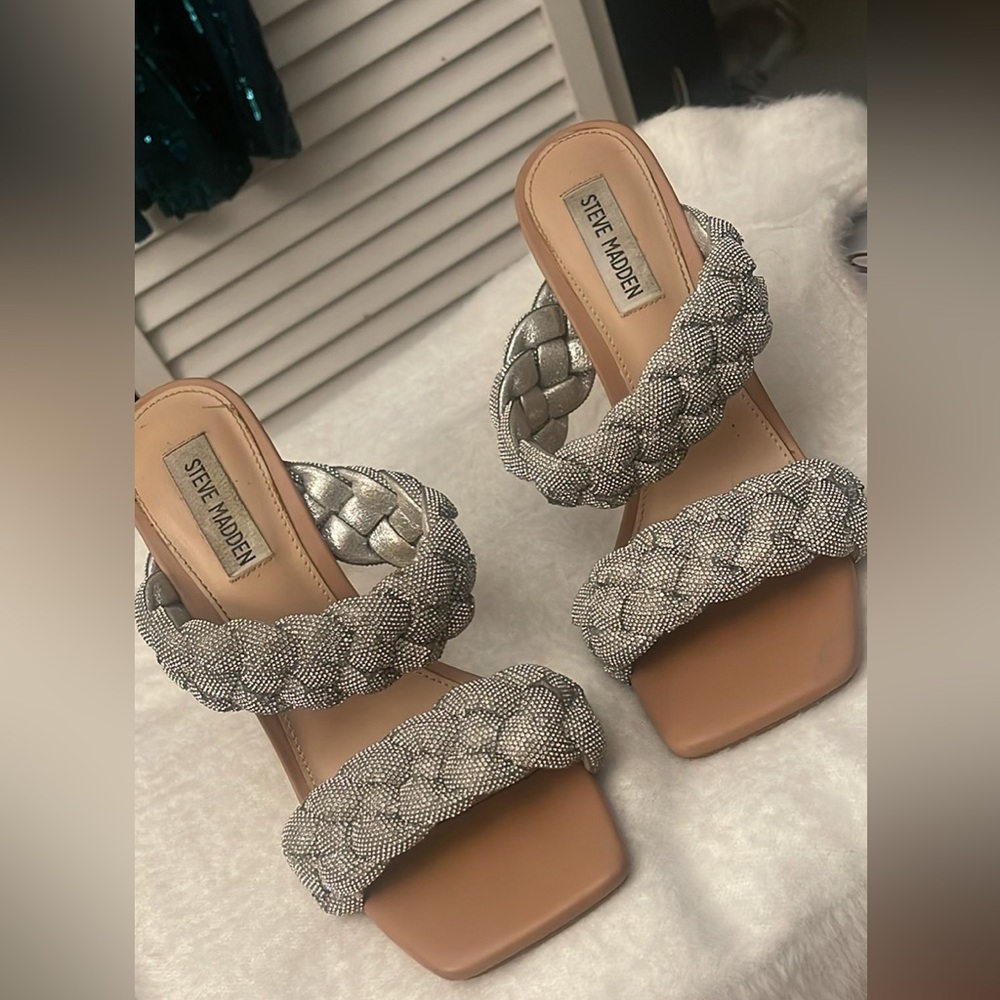 Steve Madden rhinestone shoes